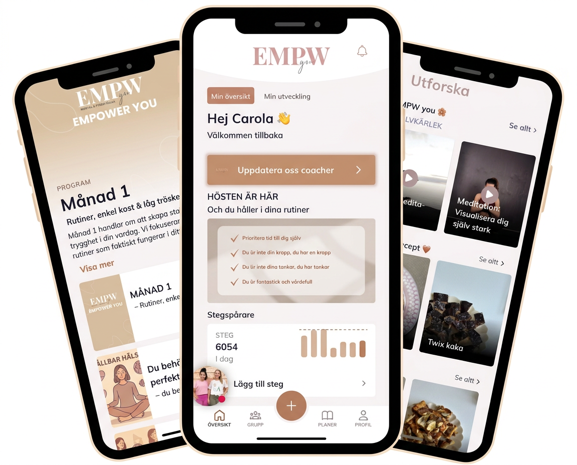 EMPW YOU-appen i mobilen